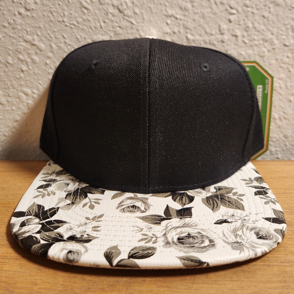 Floral Crown Snapback Hat Blank